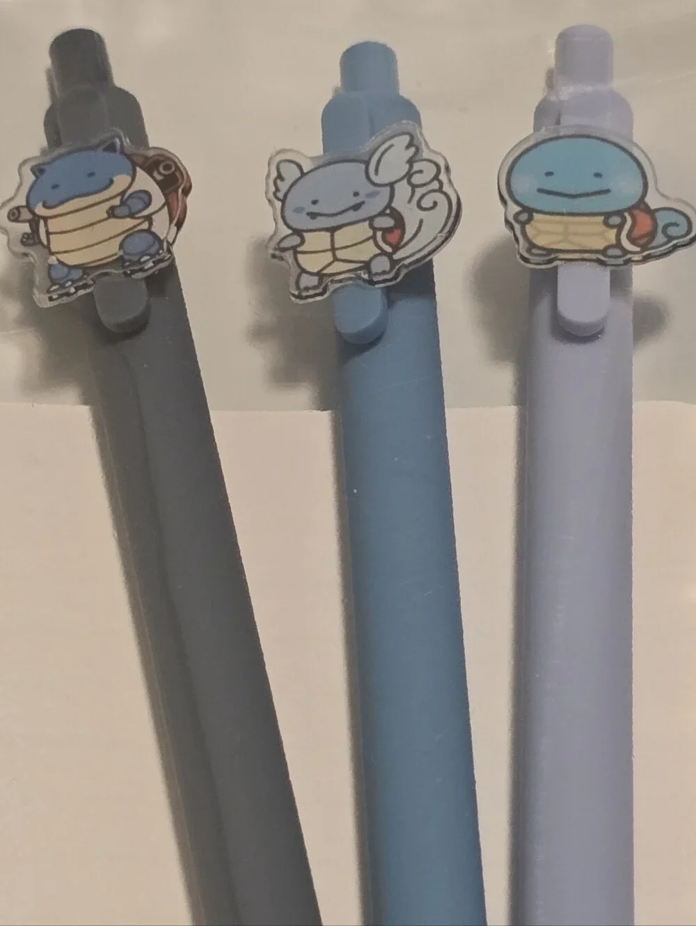 Pokemon Blastoise Wartortle Squirtle Gel Pens Set